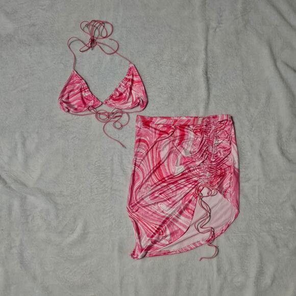 Dolls Kill Universe Calls Swirl Skirt Set - Picture 1 of 2